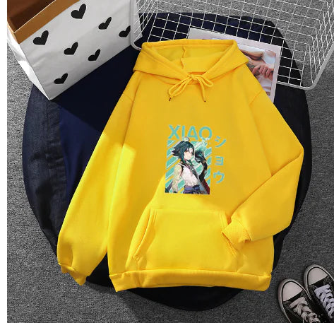 Couple Hooded Fleece Pullover Sweater